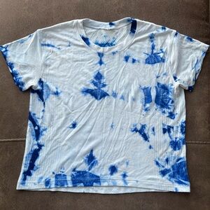 Lululemon tie dye cropped tshirt